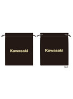 Kawasaki モーターサイクルエンブレム 巾着（Kawasaki）