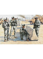 マスターボックス MB35091 1/35 米・現用陸軍4体・中東拠点警備・フル装備品