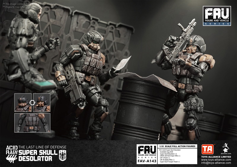 TOYS ALLIANCE LIMITED アシッドレイン 1/18スケール FAV-A143 スーパースカル デソレーター