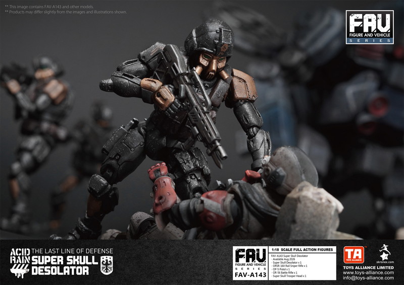 TOYS ALLIANCE LIMITED アシッドレイン 1/18スケール FAV-A143 スーパースカル デソレーター
