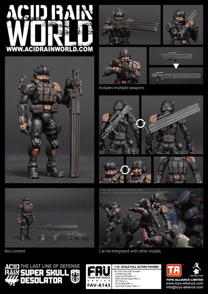 TOYS ALLIANCE LIMITED アシッドレイン 1/18スケール FAV-A143 スーパースカル デソレーター