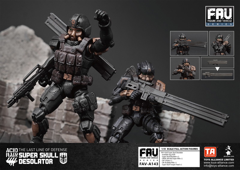 TOYS ALLIANCE LIMITED アシッドレイン 1/18スケール FAV-A143 スーパースカル デソレーター