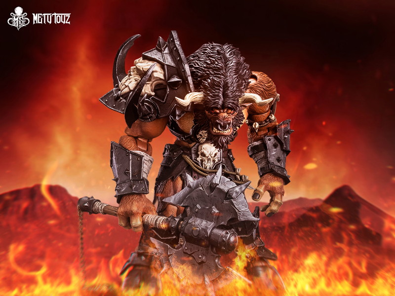 Mety toyz 冒険者の世界 Tauren Warrior 1/10スケール可動フィギュア