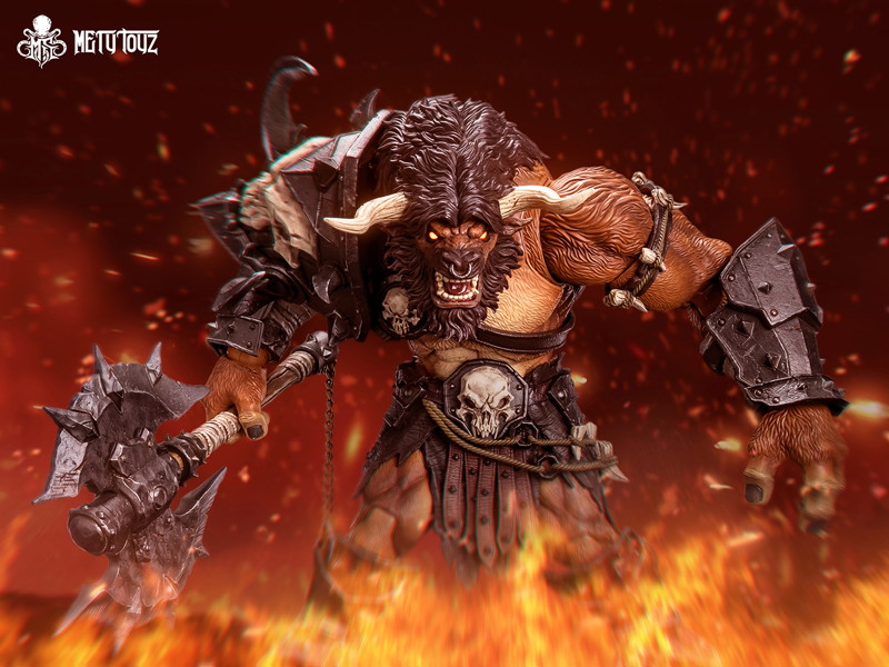 Mety toyz 冒険者の世界 Tauren Warrior 1/10スケール可動フィギュア