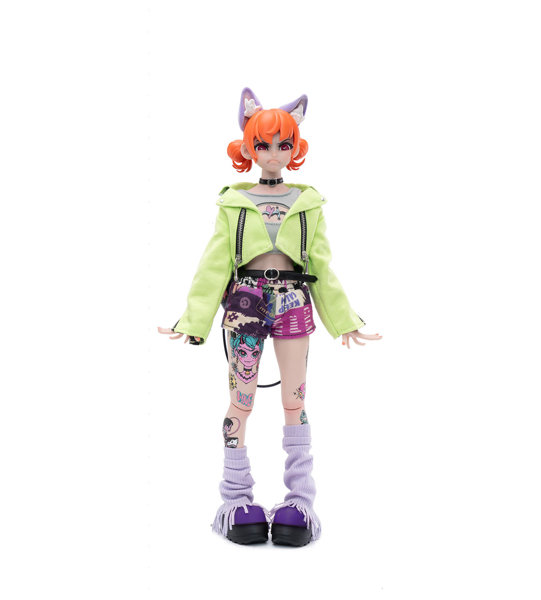 SONDOR GOOD MORNING FRIENDシリーズ ニャータトゥー 1/6スケール可動フィギュア（オレンジ）