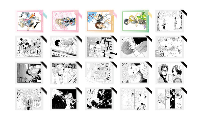 AFORCE×DRAGON HORSE 四月は君の嘘 原作 トレーディングインスタントカメラ風ブロマイド（1BOX=10個入）