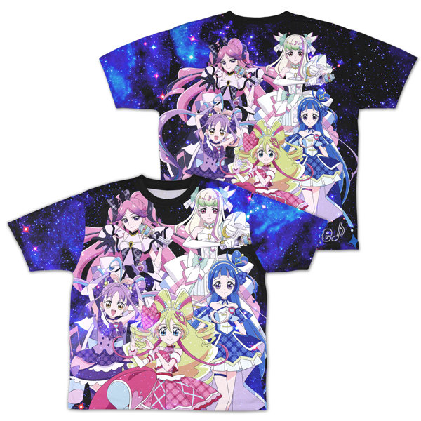 キミとアイドルプリキュア♪ キミとアイドルプリキュア♪ 両面フルグラフィックTシャツ XL
