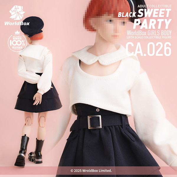 ワールドボックス 1/6 女性用アウトフィット ブラック・スウィート・パーティ セット