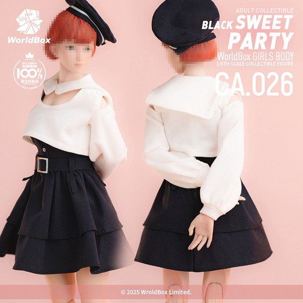 ワールドボックス 1/6 女性用アウトフィット ブラック・スウィート・パーティ セット