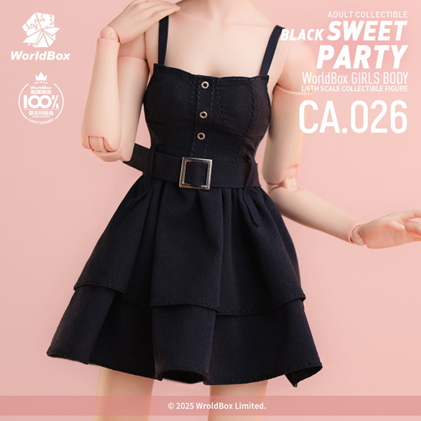 ワールドボックス 1/6 女性用アウトフィット ブラック・スウィート・パーティ セット