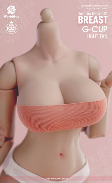 ワールドボックス 1/6 ガールズボディ用 Gカップ 交換パーツ ライトウィート