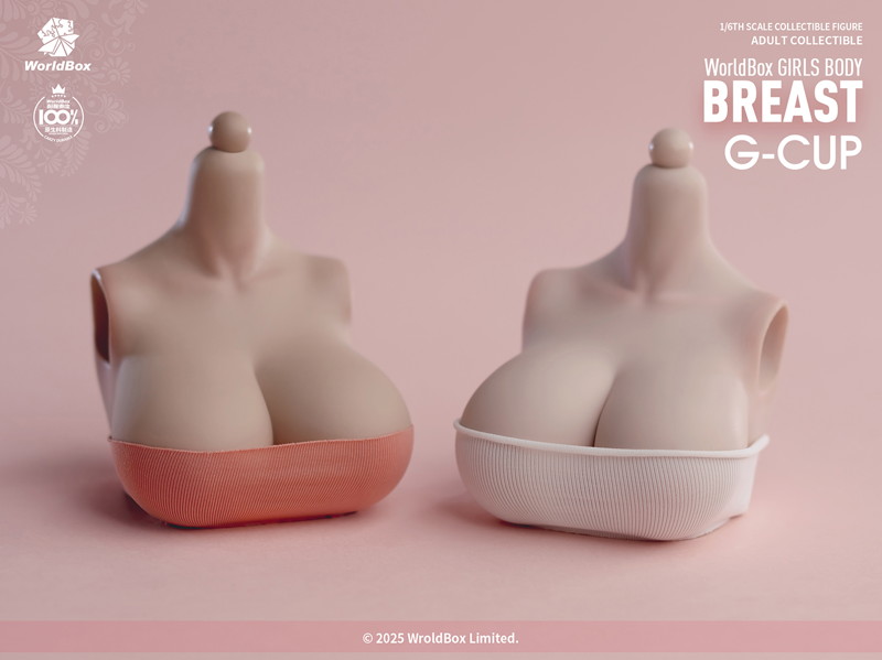 ワールドボックス 1/6 ガールズボディ用 Gカップ 交換パーツ ライトウィート