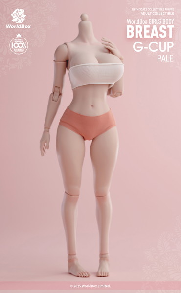 ワールドボックス 1/6 ガールズボディ用 Gカップ 交換パーツ ホワイト