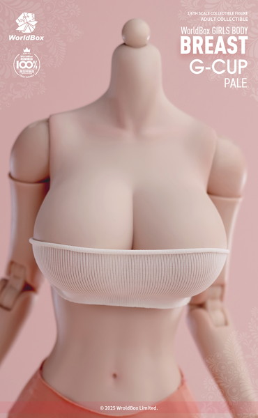ワールドボックス 1/6 ガールズボディ用 Gカップ 交換パーツ ホワイト