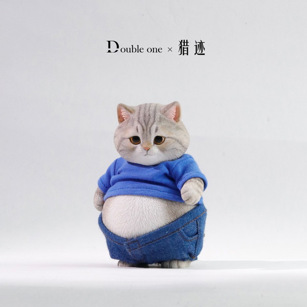 ダブルワン x リエジ 1/6 ぽっちゃりキャット サバトラ