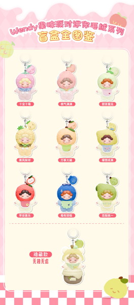 【BOX販売】Wendy Fruity Party Mini Surprise Box フルーティーパーティー ミニぬいぐるみS（1BOX=6個）