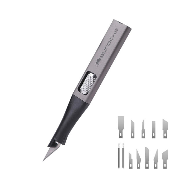 aurochs EZ-tools カービングナイフ DX12 刃先11種12刃枚付 ガンメタル