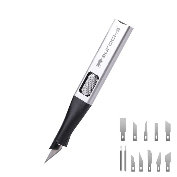 aurochs EZ-tools カービングナイフ DX12 刃先11種12刃枚付 シルバー