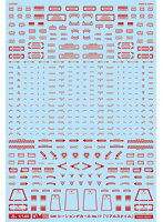 1/144 GM コーションデカール No.17「リアルスタイル」レッド