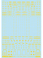 1/144 GM コーションデカール No.17「リアルスタイル」イエロー