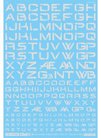 1/100 GM フォントデカール No.15「サイバースペース・アルファベット＃1」ライトグレー