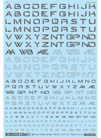 1/144 GM フォントデカール No.17「サイバースペース・アルファベット」ダークグレー