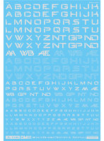 1/144 GM フォントデカール No.17「サイバースペース・アルファベット」ライトグレー