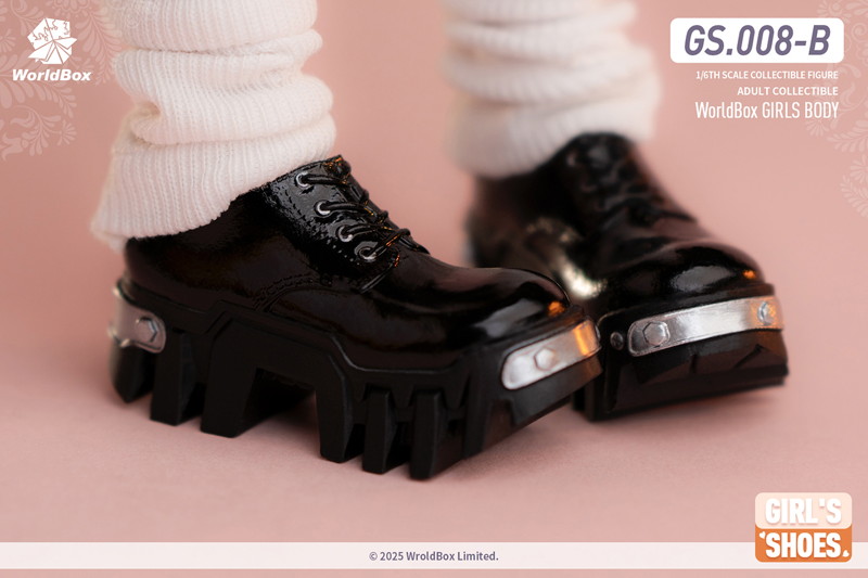 ワールドボックス 1/6 女性用アウトフィット ツーウェイ ブルドーザーブーツ ブラック