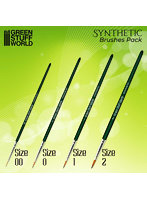 グリーンシリーズ 合成毛 丸筆セット