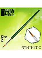 グリーンシリーズ 合成毛 丸筆 サイズ 2