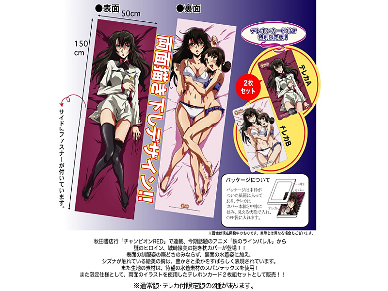 鉄のラインバレル 城崎絵美 抱き枕カバー 限定版（テレカ付）