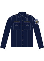 BIOHAZARD S.T.A.R.S. ポリスシャツ ネイビー L