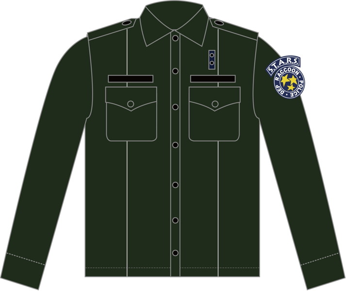 BIOHAZARD S.T.A.R.S. ポリスシャツ オリーブドラブ S 7,163円