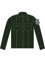 BIOHAZARD S.T.A.R.S. ポリスシャツ オリーブドラブ XL