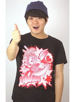 I Love ラーメンTシャツ（黒・サイズL）