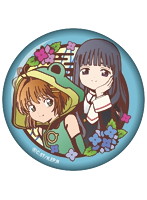 カードキャプターさくら 切り絵シリーズ 和紙缶バッジ さくら＆知世