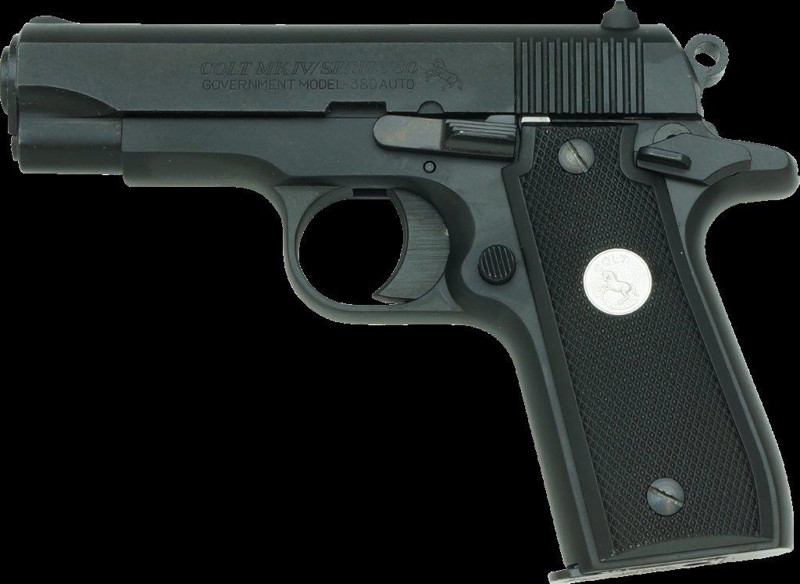 コルト・ガバメント380AUTO HWブラック