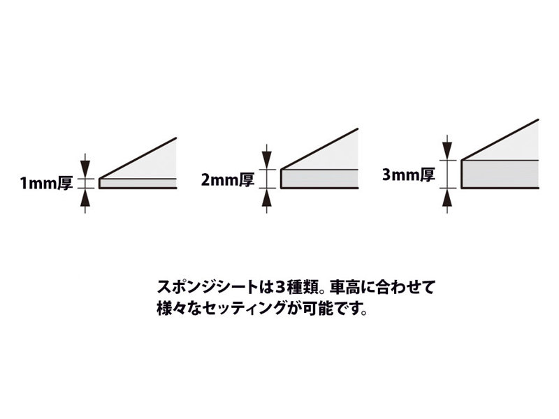 ブレーキスポンジセット（1/2/3mm ホワイト）