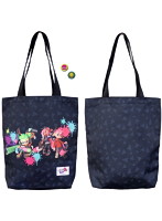 スプラトゥーン2 イカす カンバッジつきトートバッグ 01. オクト・エキスパンション 約縦37×横36cm