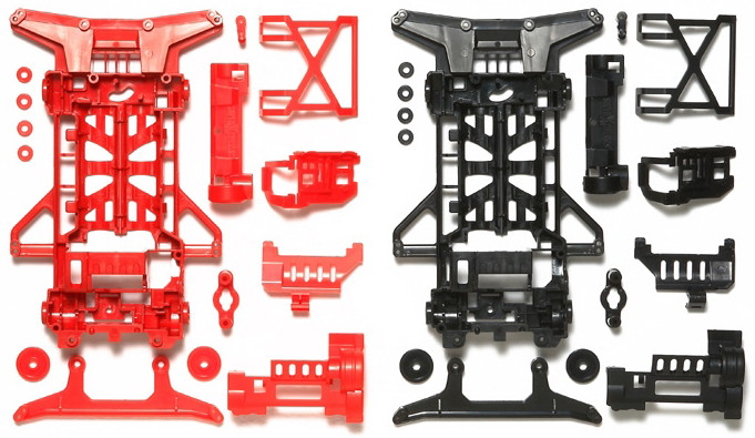 スーパーX強化シャーシ（赤/黒）ミニ四駆特別