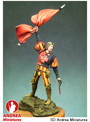 アンドレアミニチュア S2-F9 ランツクネヒト 旗手 1505年