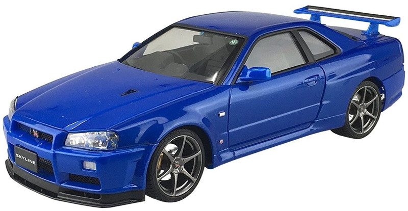 Dmm Com 1 24 プリペイントモデル 塗装済プラモデル No 31 R34 スカイライン Gt R V Spec Ii ベイサイドブルー ホビー通販