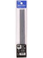 【クリックでお店のこの商品のページへ】プラ=パイプ【グレー】肉厚 外径5.0mm