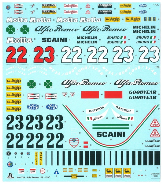 イタレリ 1/12 アルファロメオ 179/179C F1 IT4704 イタレリ 1/12 アルファロメオ 179/179C F1 IT4704