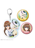 星名こむ/YUA アクリルキーホルダー＋缶バッジ2個セット