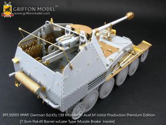 1/35 WW.II ドイツ軍 対戦車自走砲マーダーIII M型 初期生産型用 エッチングパーツ＆メタル砲身 ’プレミアム・エディション’