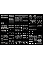 スポンサーロゴデカール01S シルバー（1枚入）