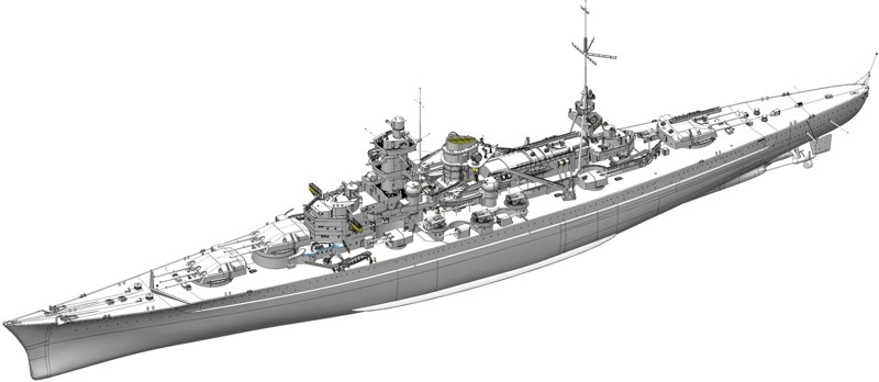 DMM.com [1/350 WW.II ドイツ軍 巡洋戦艦 シャルンホルスト 1940 