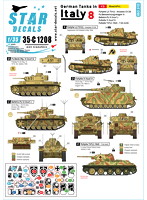 1/35 WWII 独 イタリア戦線のドイツ戦車＃8 III号指揮戦車G型 III号指揮戦車J型 IV号戦車H型 L3豆戦車 T-34/76