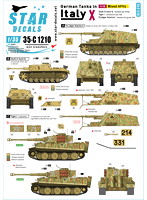 1/35 WWII 独 イタリア戦線のドイツ戦車＃10 III号突撃砲G型 タイガーI後期型 ナースホルン